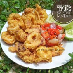 Cumi Goreng Tepung Sambal Matah (tanpa Nasi)