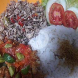 Sego Sambel Tuna Pedas Tempe , Terong, Dan Samball