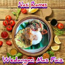 Nasi Oseng Soon Kering Tempe Telor Dadar