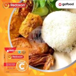 Nasi Ayam Goreng Tahu Tempe   Free 1 Tablet Redoxon