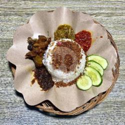 Nasi Ati Ampela Sambal Ijo Bumbu Hitam