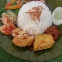 Bungkus Nasi Campur Cumi Mini