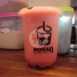 Red Velvet Milk Boba ( Size Medium )