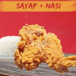 Ayam Sayap Fried Chicken   Nasi