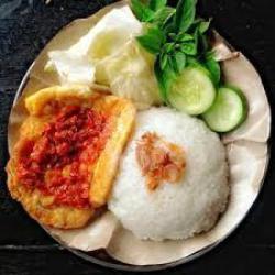 Nasi Telor Sambal Penyetan