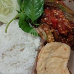 Nasi Penyetan Terong