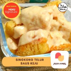 Singkong Telur Saus Keju - Gurih