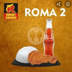 Roma 2 (nasi, Paha Bawah, Teh Botol)