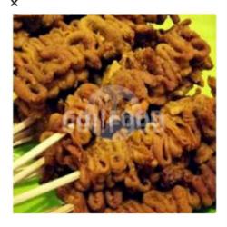 Nasi Sate Usus Kremez Tahu Tempe Kremes