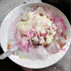 Es Bubur Kacang Ijo   Ketan Item   Susu   Roti Dan Sirup Bango