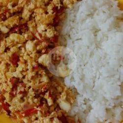 Nasi    Telur Oseng - Oseng Sambal Kecap