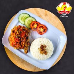 Chicken Sambel Geprek   Nasi