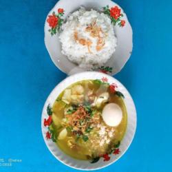 Soto Ayam Telur Bulat   Nasi Putih