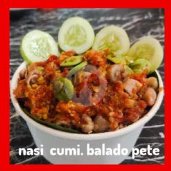 Nasi Cumi Balado Pete