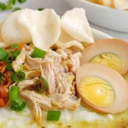 Bubur Ayam Kuah Kuning Telur Asin