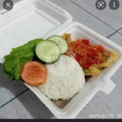 Nasi Mendoan Geprek