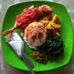 Nasi Ikan Kembung Balado Merah