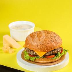 Cheesy Mushroom Cheese Burger