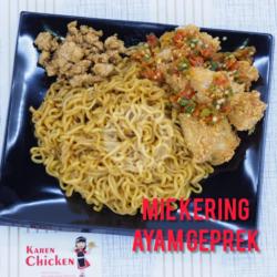 Mie Kering Ayam Geprek