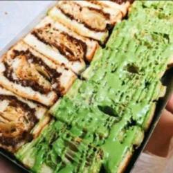 Roti Bakar Ovaltine Greentea Keju Susu