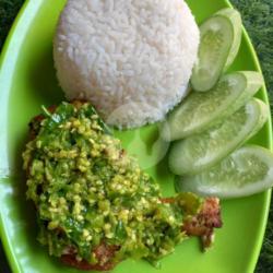 Paket Ayam Penyet Sambel Ijo