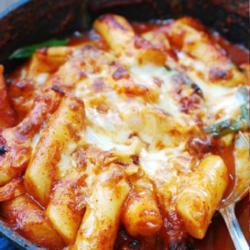 Super Spicy Tteokbokki   Telur   Mozarella