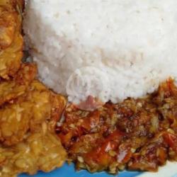 Nasi Tempe Krispi Sambel Teri Kacang