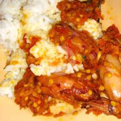 Nasi Sambal Cumi Spesial Telor