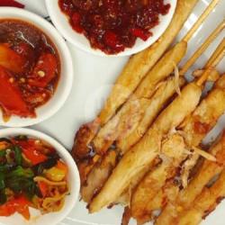 Sate Ayam Cobek   Nasi