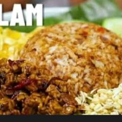 Nasi Ulam Tempe Orek   Telor Dadar