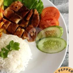 Black Pepper Beef   Nasi