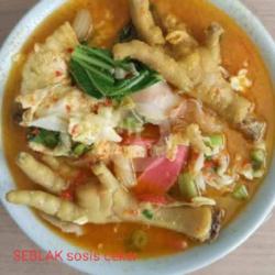 Seblak Sosis Ceker Sayur