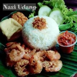 Nasi Penyetan Udang Spesial