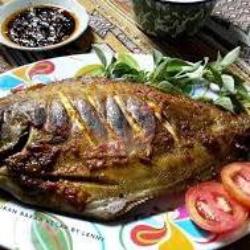 Ikan Bakar Bawal Tawar