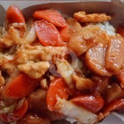 Nasi Gila Baso Sosis