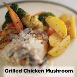 Grilled Chicken Mushroom