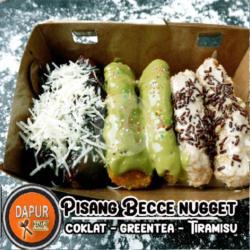 Pisang Nugget Becce 3 Topping ( Coklat, Tiramisu Dan Coklat)