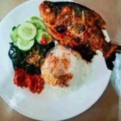 Nasi   Bawal Bakar