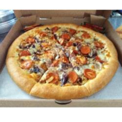 Barbeque Beef Pan Pizza Besar