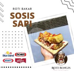 Roti Bakar Besar Telur Sosis Sapi