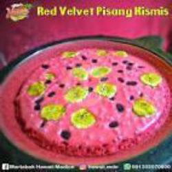 Red Velvet Pisang Kismis Susu