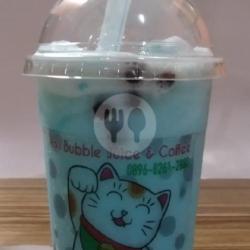 Vanila Blue Sky Boba Gratis Snack !!