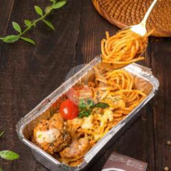 Baked Spaghetti Bolognese And Meatballs