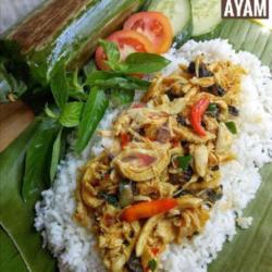 Nasi Bakar Suwir Ayam