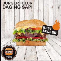 Burger Double Telur   Daging Sapi