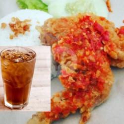 Paket Nasi Ayam Sayap Geprek   Teh