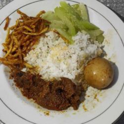 Nasi Campur Daging Telur