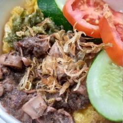 Nasi Cumi Asin Rendang