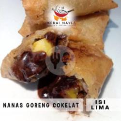 Nanas Goreng Cokelat