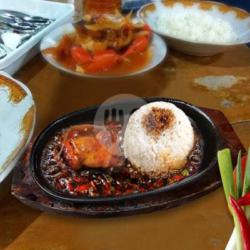 Nasi Putih Ayam Hot Plate Lada Hitam